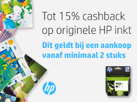 Tot 15% cashback bij HP
