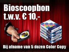 Bioscoopbon bij 5 dozen Color Copy